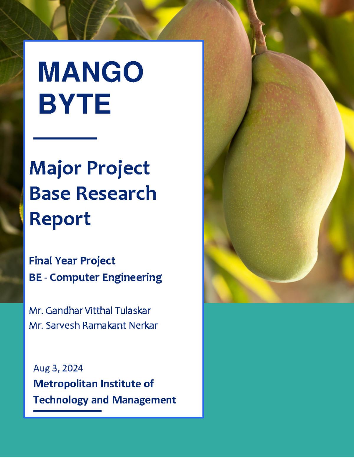 MangoByte E-Commerce Platform for Agricultural Products - Project ...