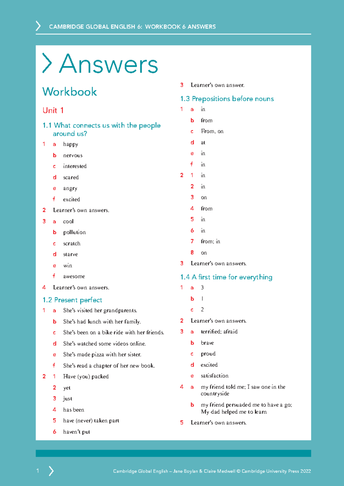 GE 6 Workbook Answers: Complete Answer Key for All Units - Studocu