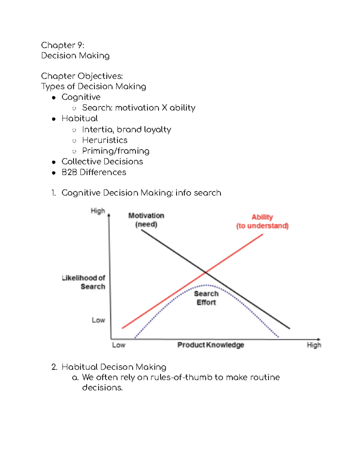 Chapter 9: Consumer Behavior - Decision Making Overview - Studocu