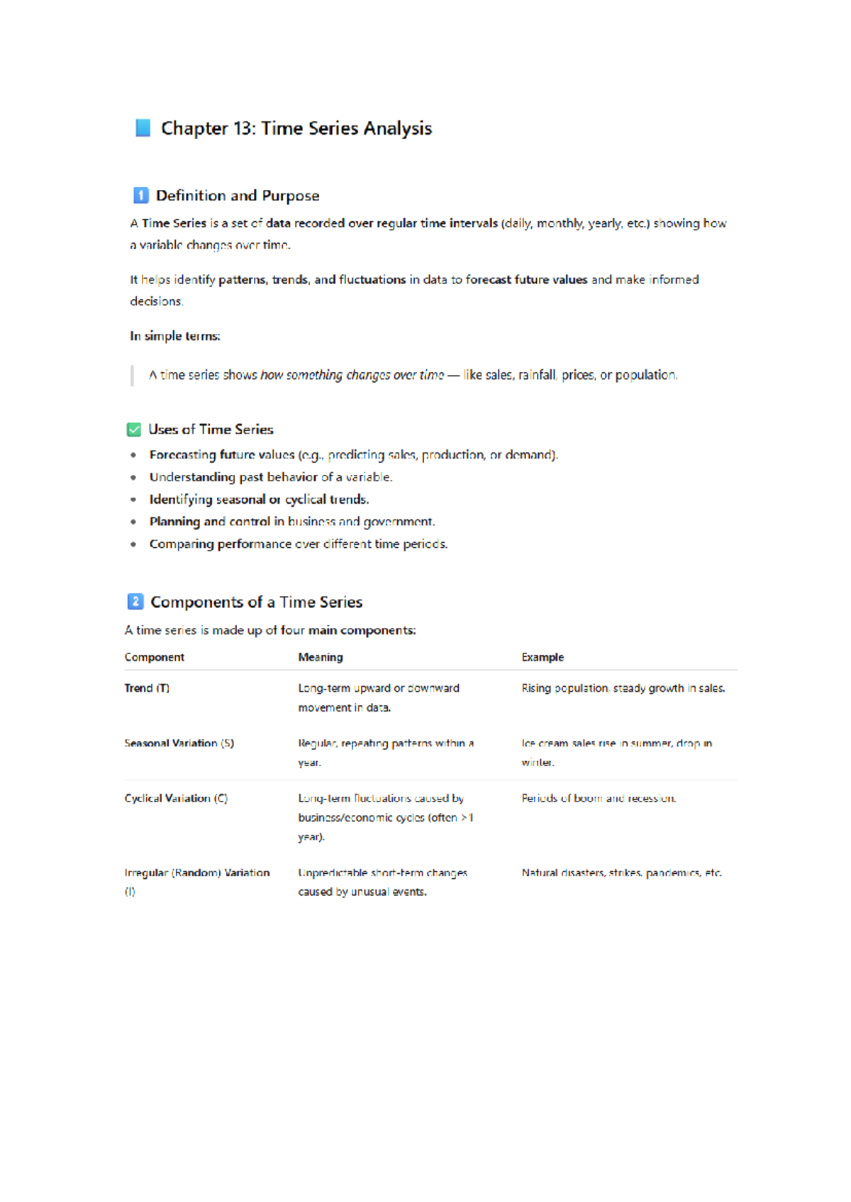 Chapter 13 Summary: Time Series Analysis and Its Applications - Studocu