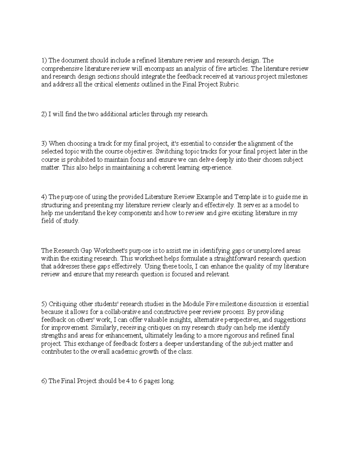 Psy 257 Final Project Guidelines & Literature Review Insights - Studocu