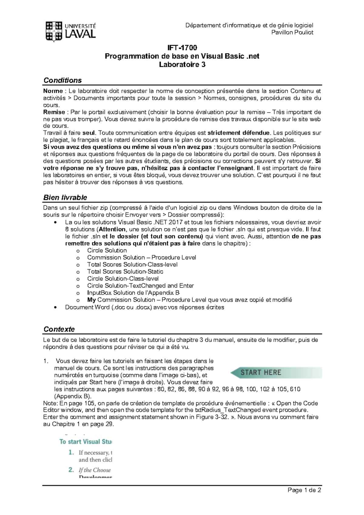 IFT-1700 Programmation de base en Visual Basic .net Laboratoire 3 ...