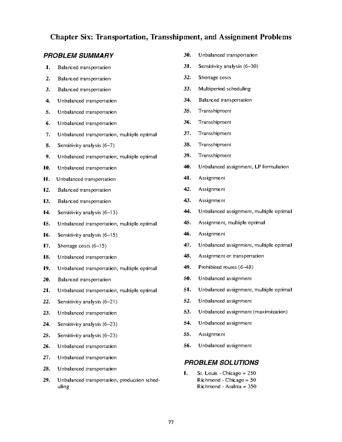Kxu-Chap06-Transportation-Transshipment-Assignment-Solutions - Studocu