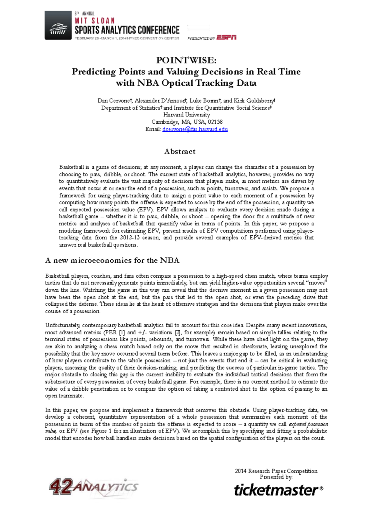 2014 ssac pointwise predicting points and valuing decisions in real ...