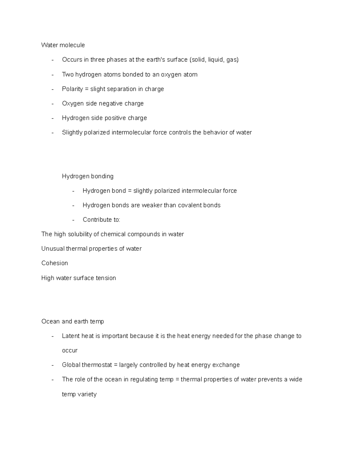 Ocean Science Notes 4: Water Properties, Temperature, and Salinity ...