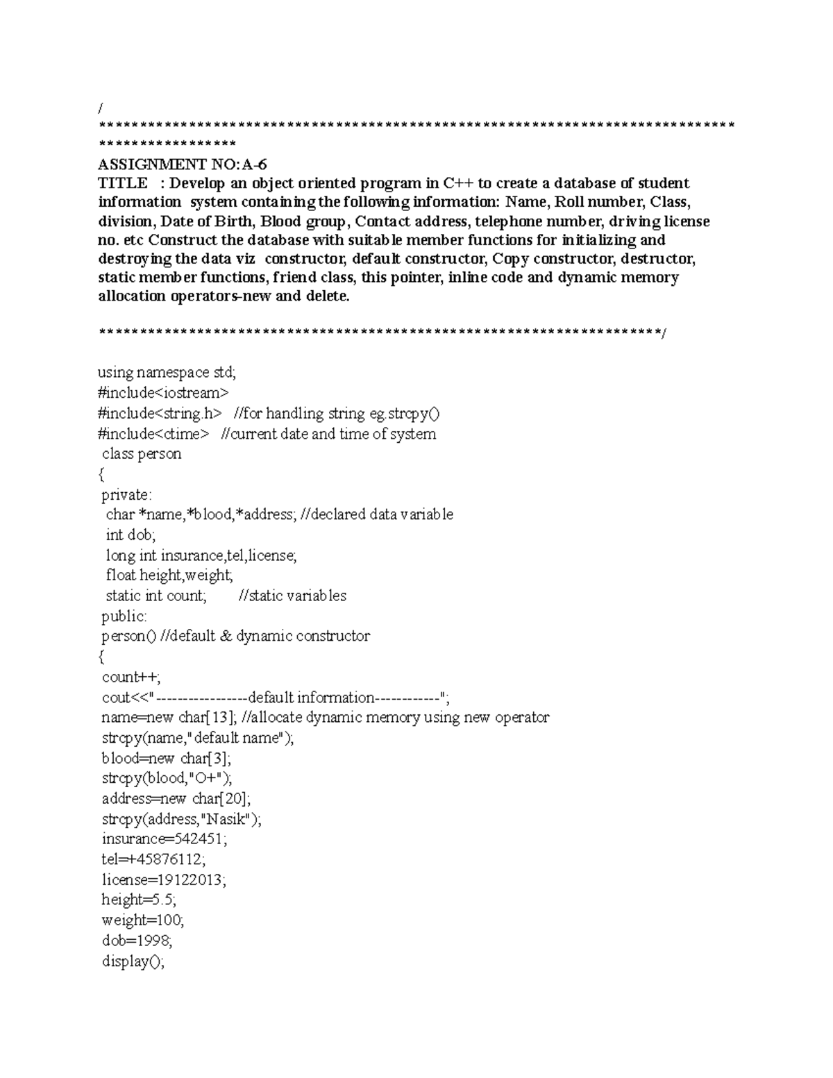 A2 - PROGRAMMING LANGUAGE - / - Studocu