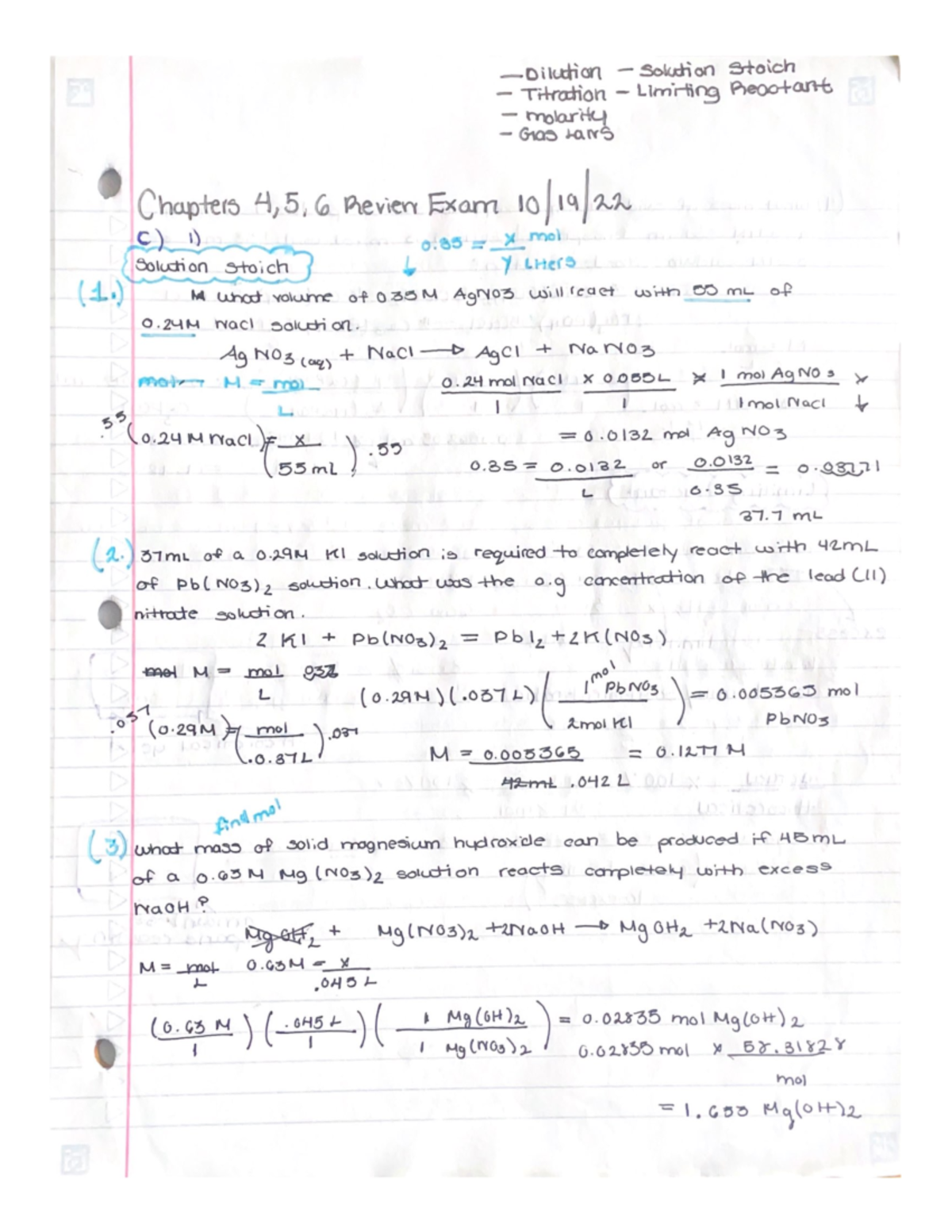 Chapter 4, 5, 6 Review - Practice Problems Overview and Solutions - Studocu