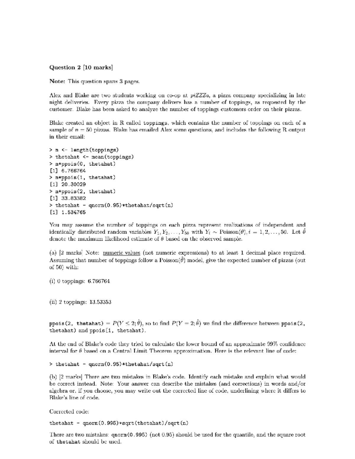 Midterm 2 Practice Exam A Answers - STAT 231 - Fall 2024 Review - Studocu