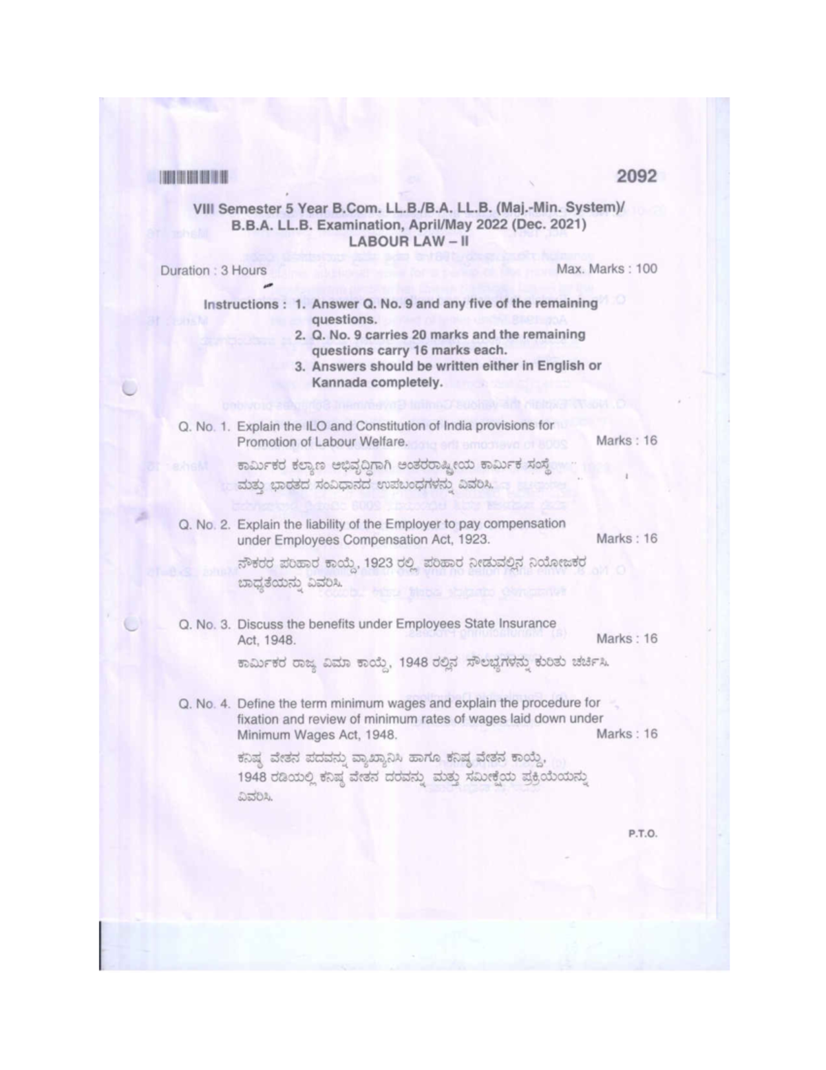 Labour Law II - 2092 Study Notes and Key Concepts - Studocu
