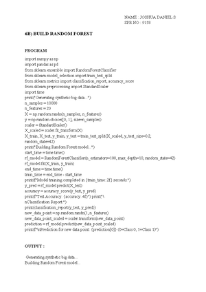 CS101 Final Exam: Implementing Ensemble Techniques in Python - Studocu
