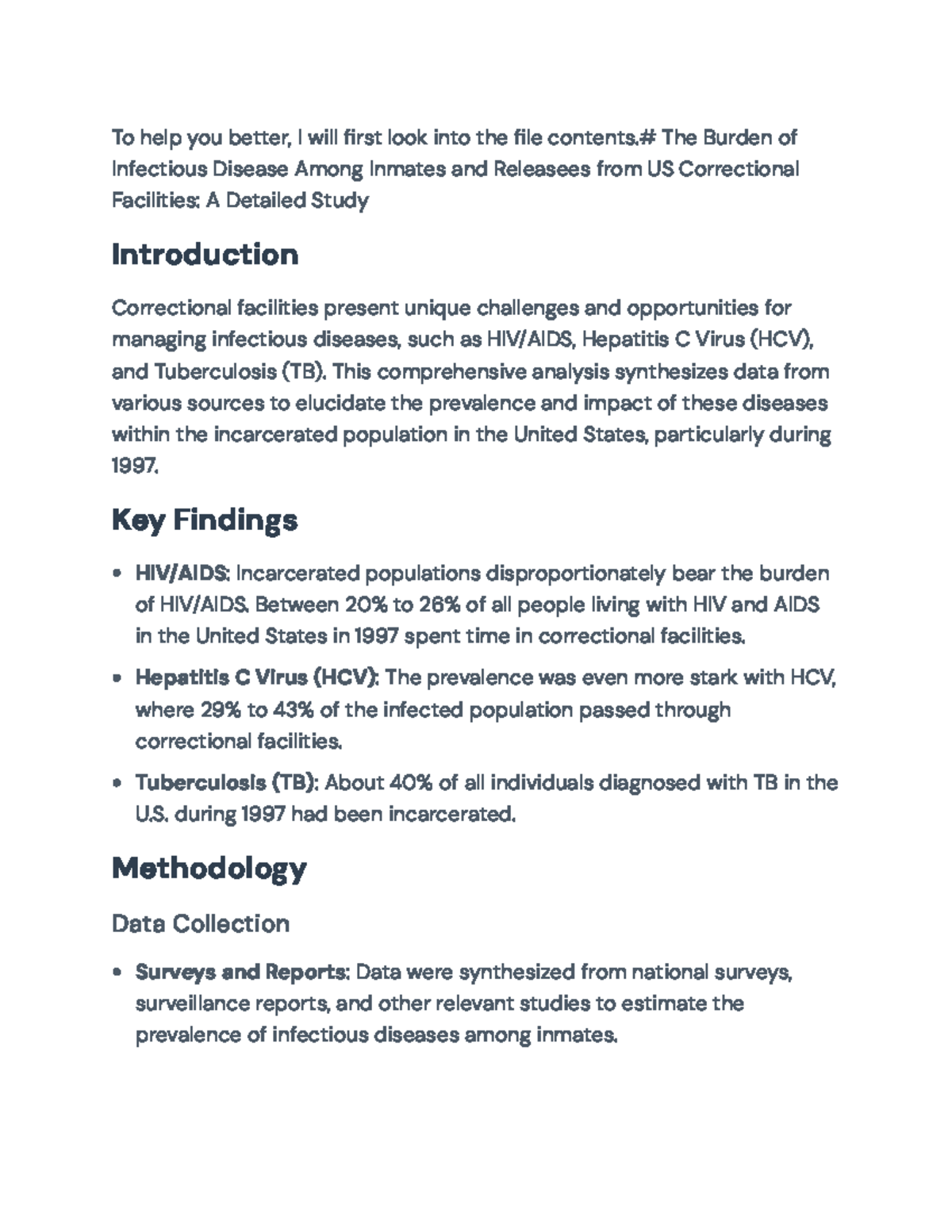 The Burden of Infectious Diseases in US Correctional Facilities: A ...