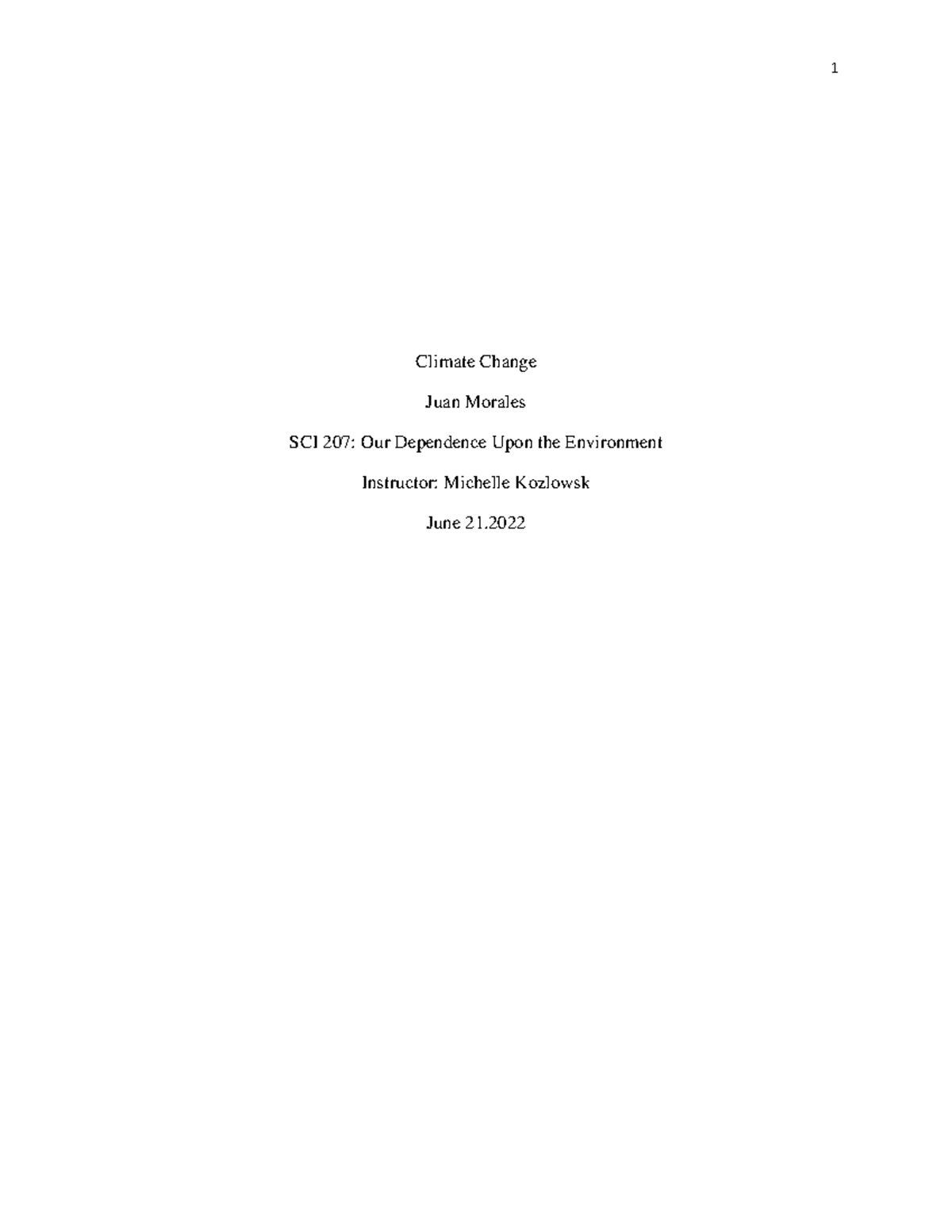 Week 4 Lab Report: Climate Change Analysis - SCI207 Final - Studocu