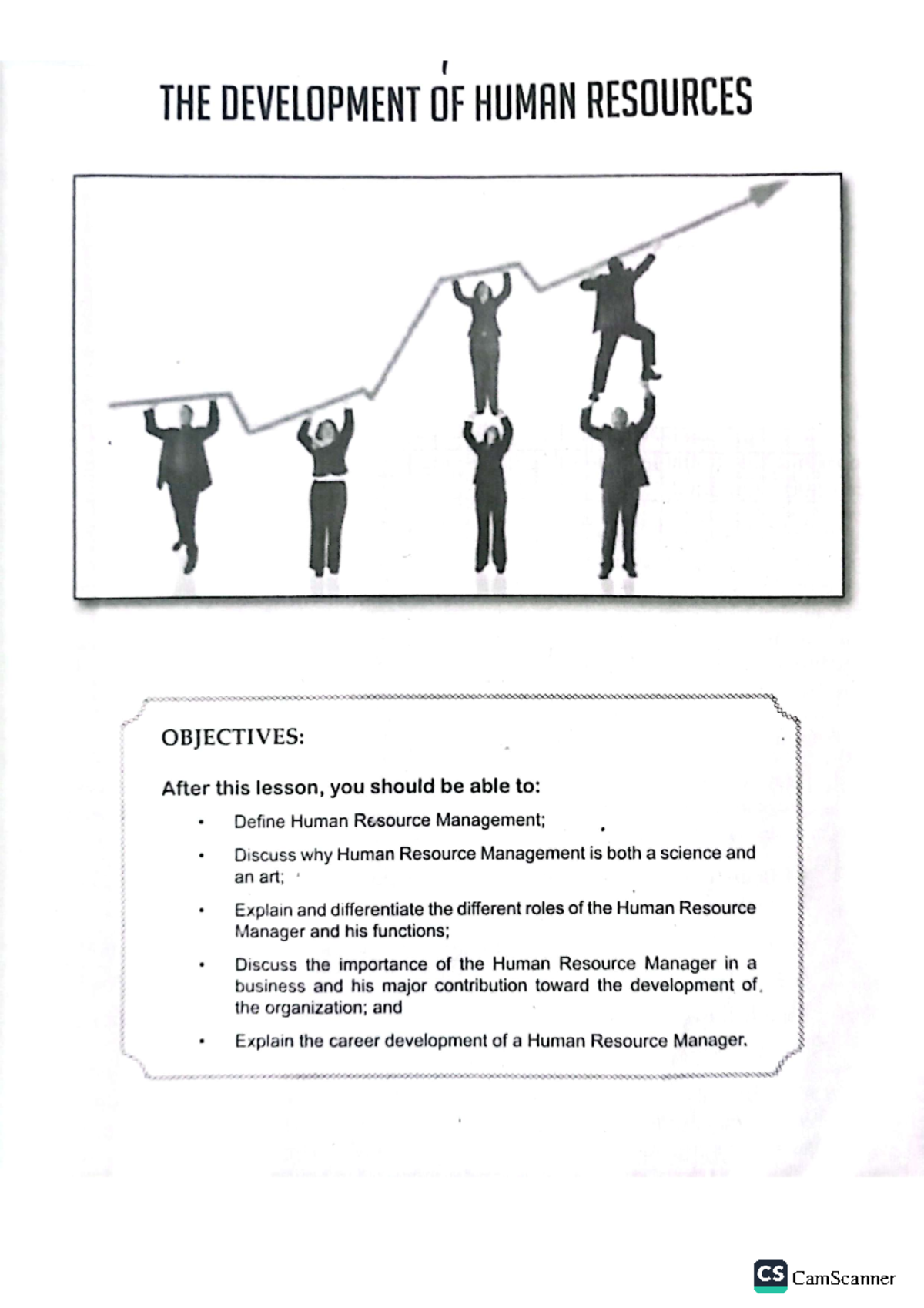 Human resource management - CS Growth and Development of Resource ...