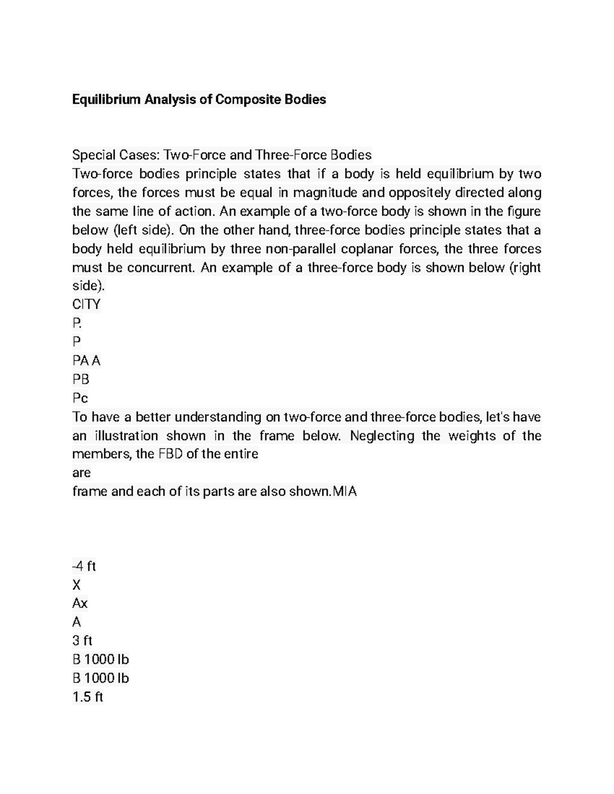 Equilibrium Analysis of Composite Bodies: Two-Force and Three-Force ...