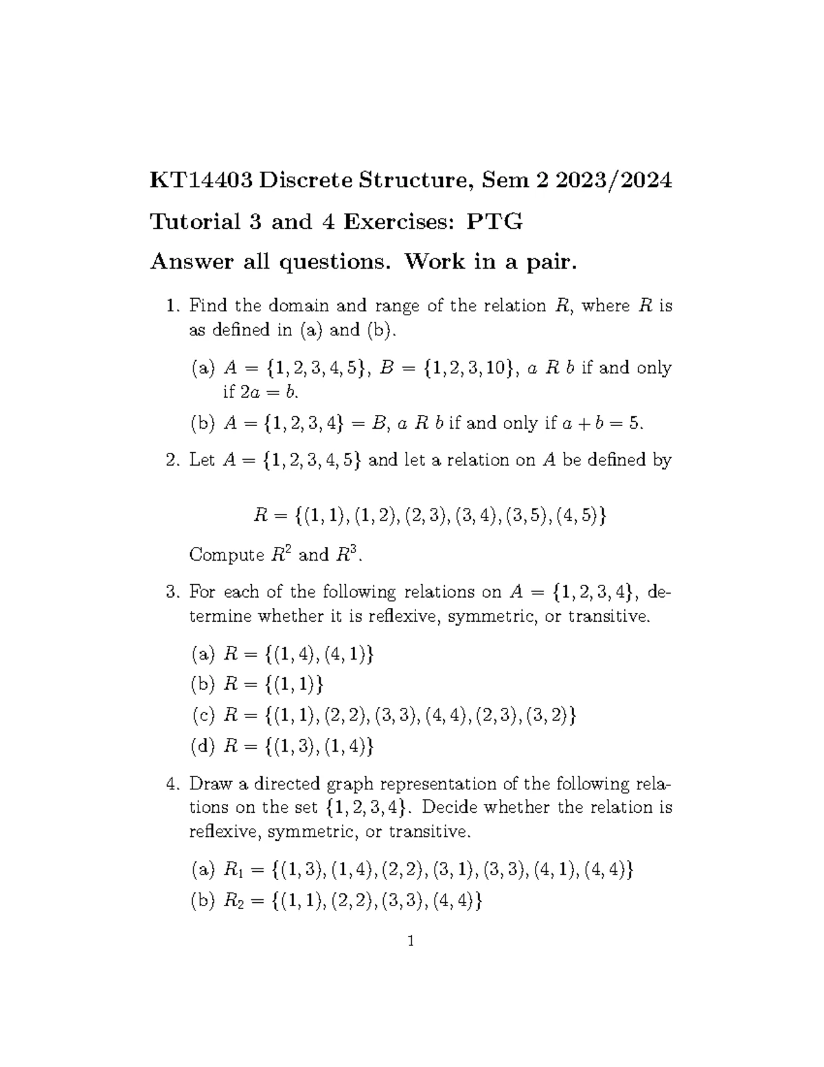 SF0014: MECHANICS AND THERMAL PHYSICS SESSION CH 5 DYNAMICS & STATICS ...