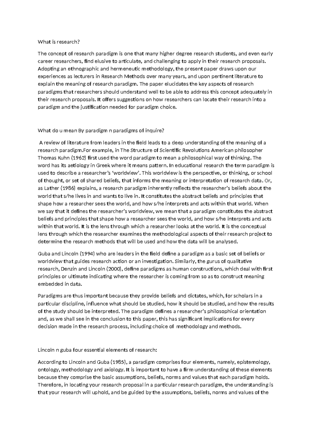 Understanding Research Paradigms: A Comprehensive Guide (RESEARCH 101 ...