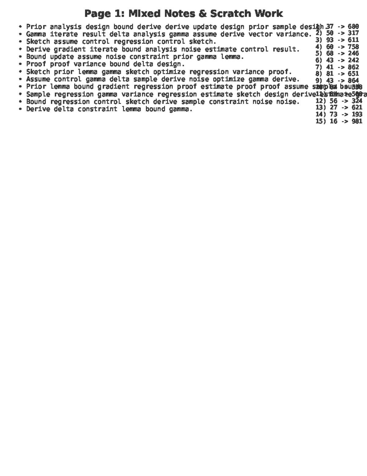 Mixed Notes on Regression Analysis and Design (Course Code: RND 101 ...