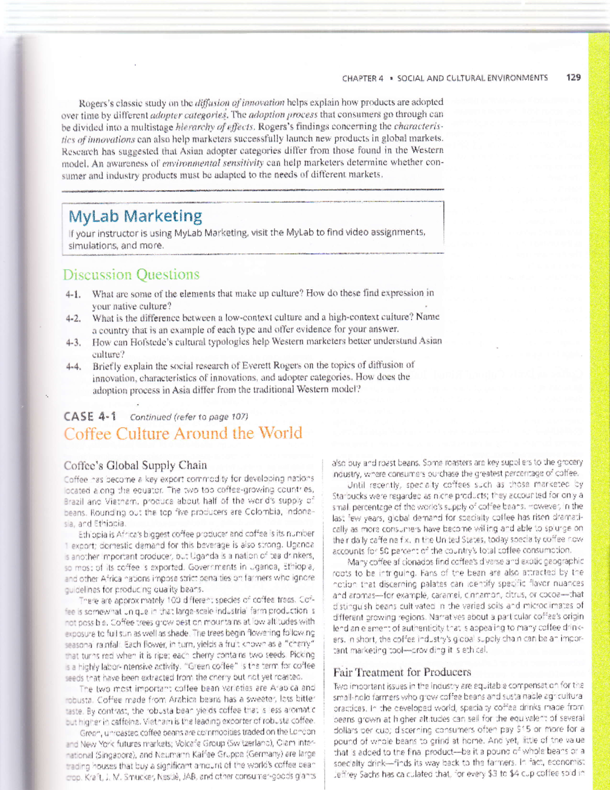 MKT-433 Case Study 4.1: Social and Cultural Environments in Marketing ...
