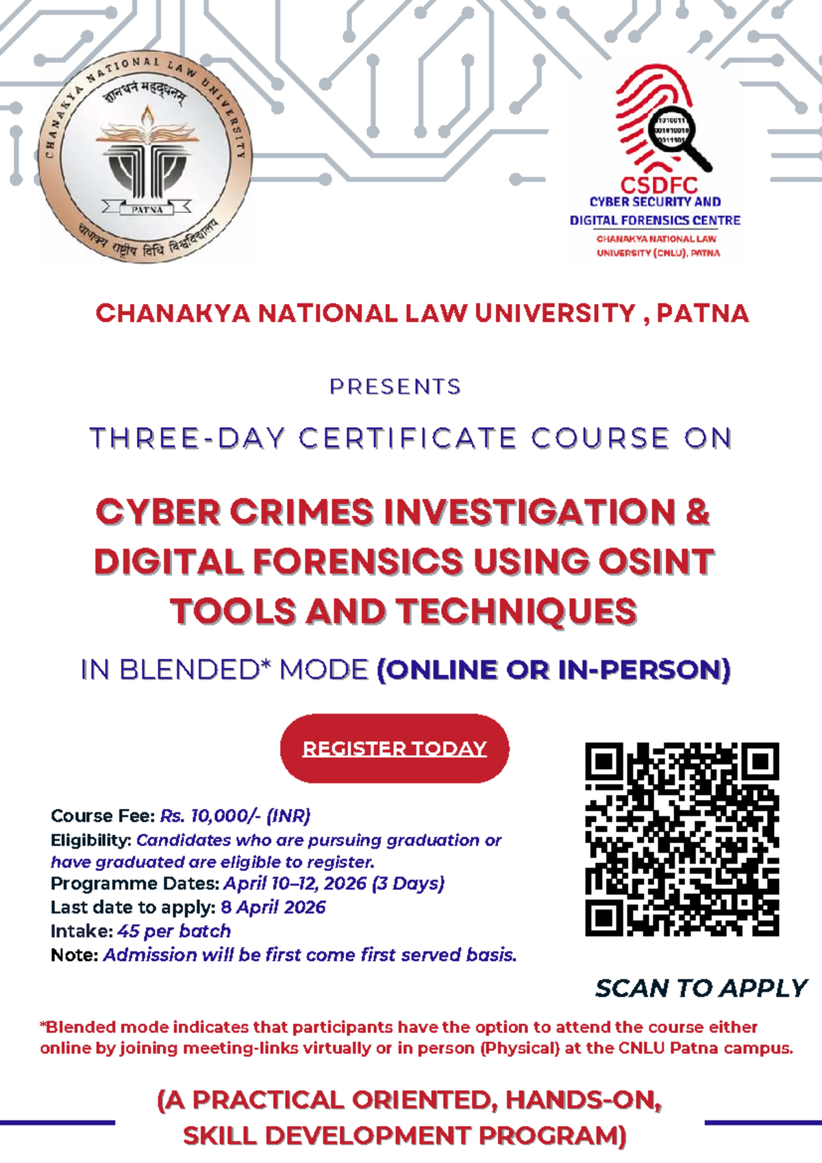 Cyber Crimes Investigation & Digital Forensics Course (CNLU) - Studocu