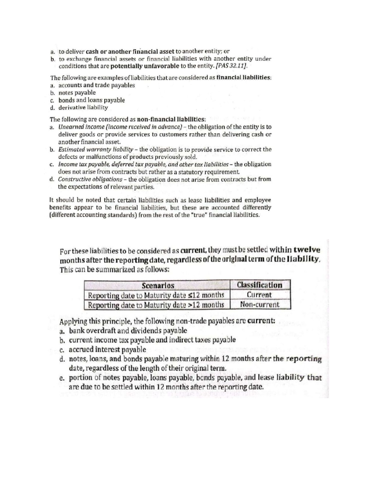 AI2 Financial Liabilities and Obligations Notes - Studocu