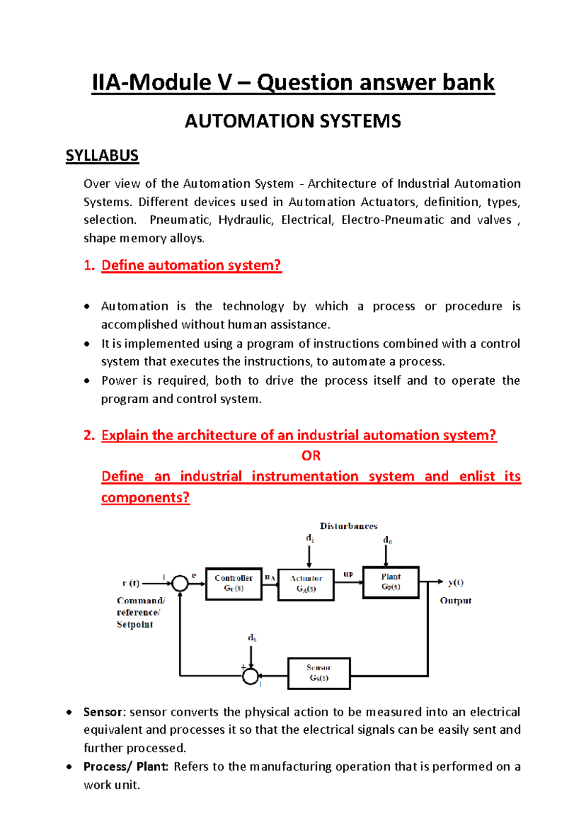 IIA-Module 5: Comprehensive Guide to Industrial Automation Systems ...