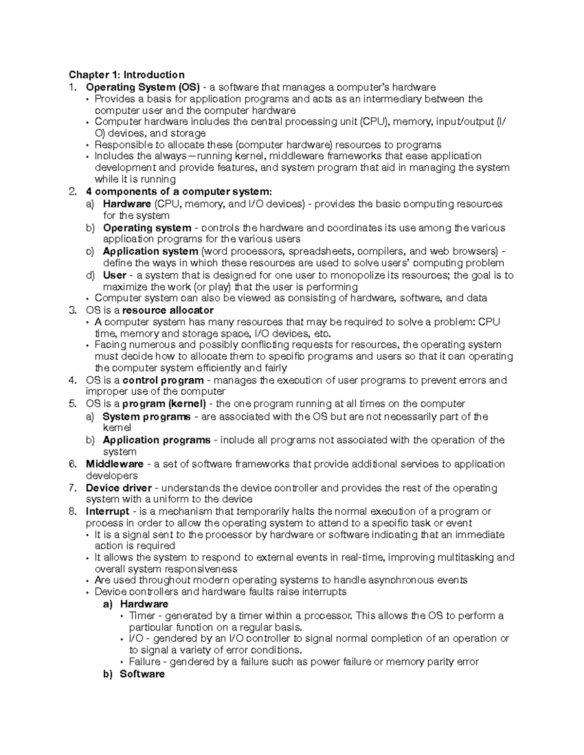 Linux Operating System Overview and System Calls (CS101) - Chapter 1 ...