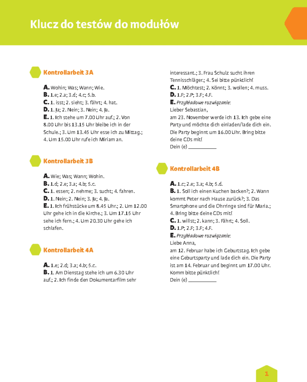 Wir Smart 1 Kapitel 2 Modul 2 Sprawdzian www.studocu.com