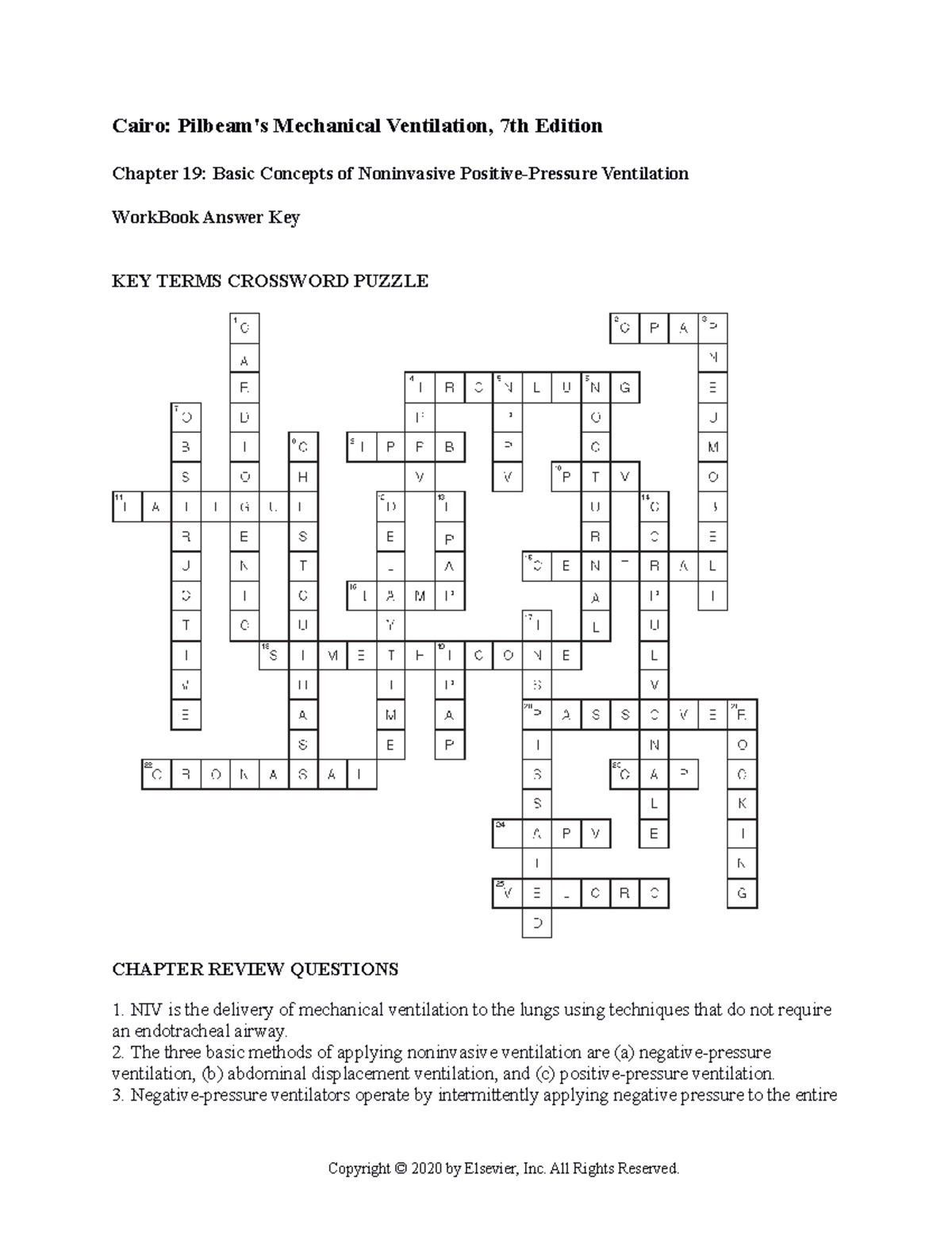 Chapter 019 - Key Concepts of Noninvasive Positive-Pressure Ventilation ...