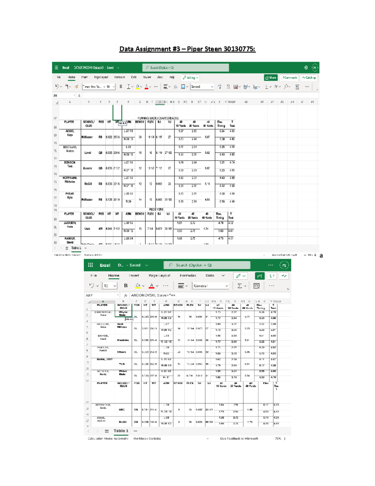 Data Assignment #3: Cleaning Datasets for Accurate Analysis - Studocu