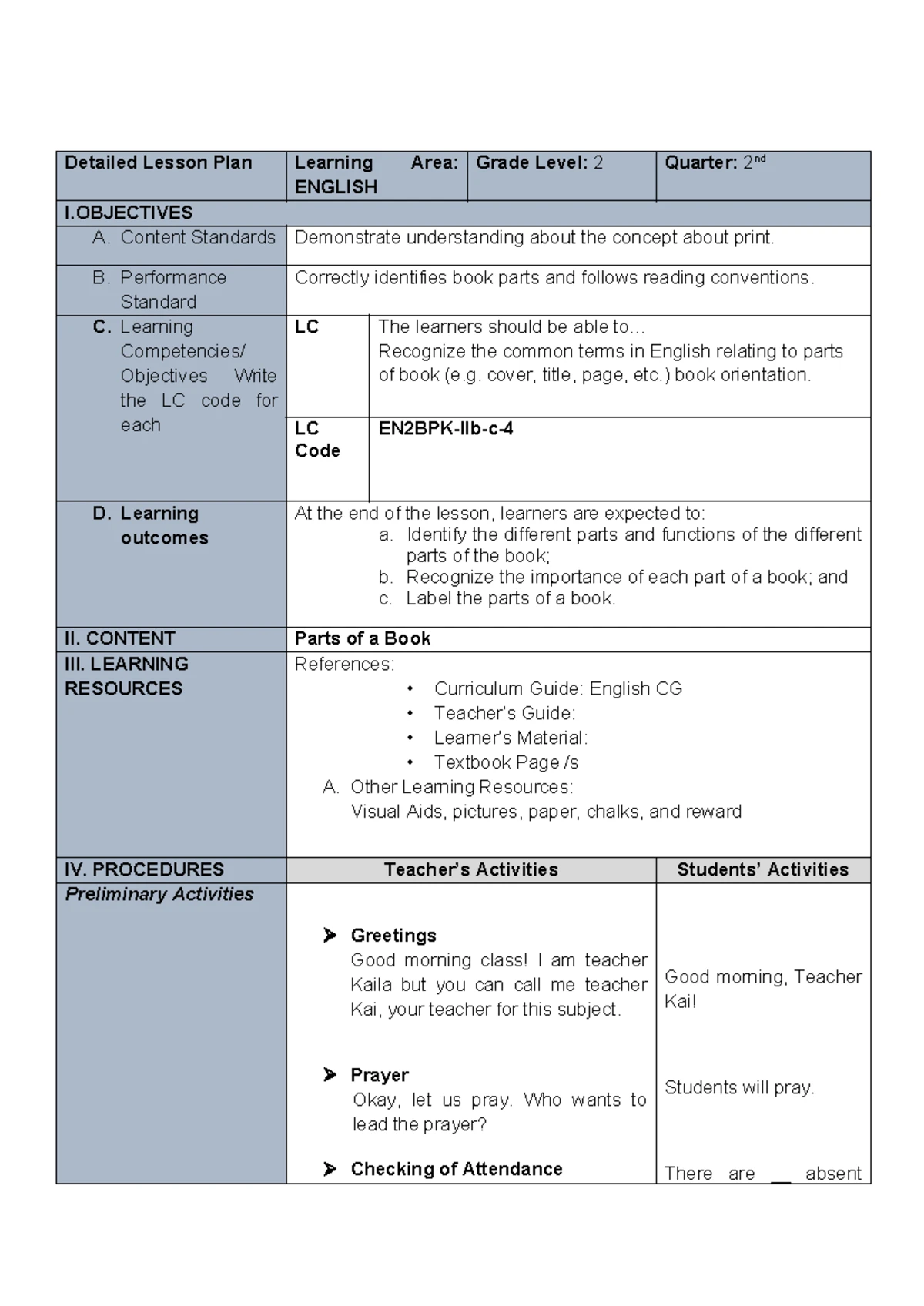 Lesson Plan - Addition of Integers for Grade 7 (Int. Math) - Studocu