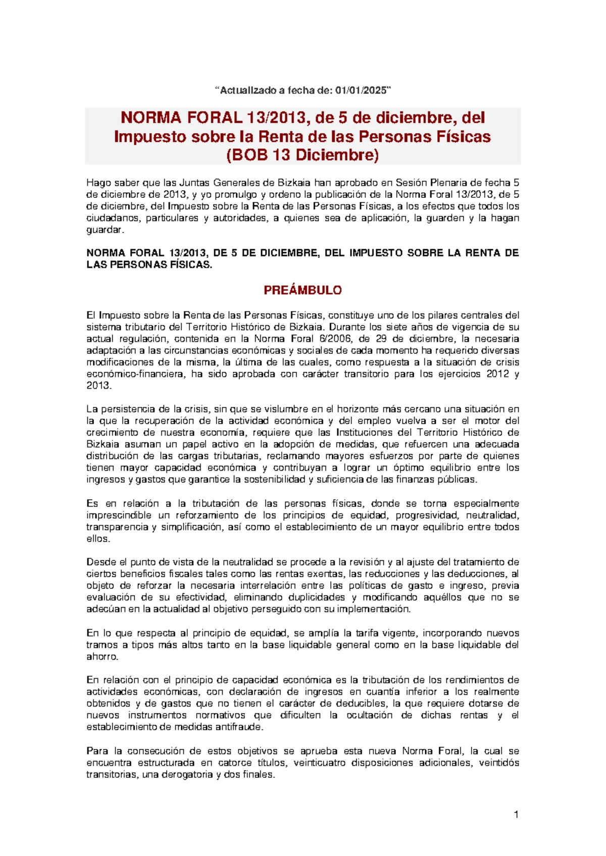 TEMA 6 - IRPF: De la Base Imponible a la Cuota Íntegra - Derecho Financiero  II
