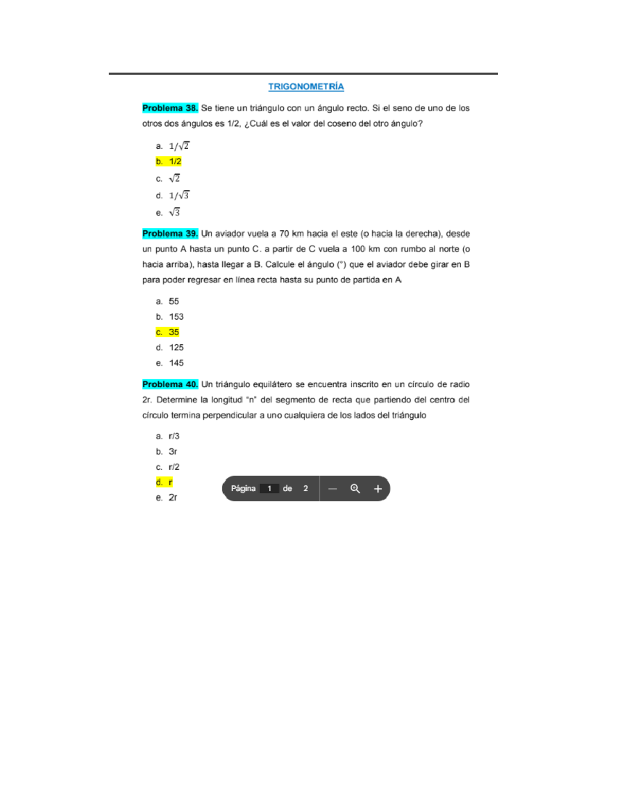 MATE - Práctica sobre el Específico de Medicina USAC - Document Preview