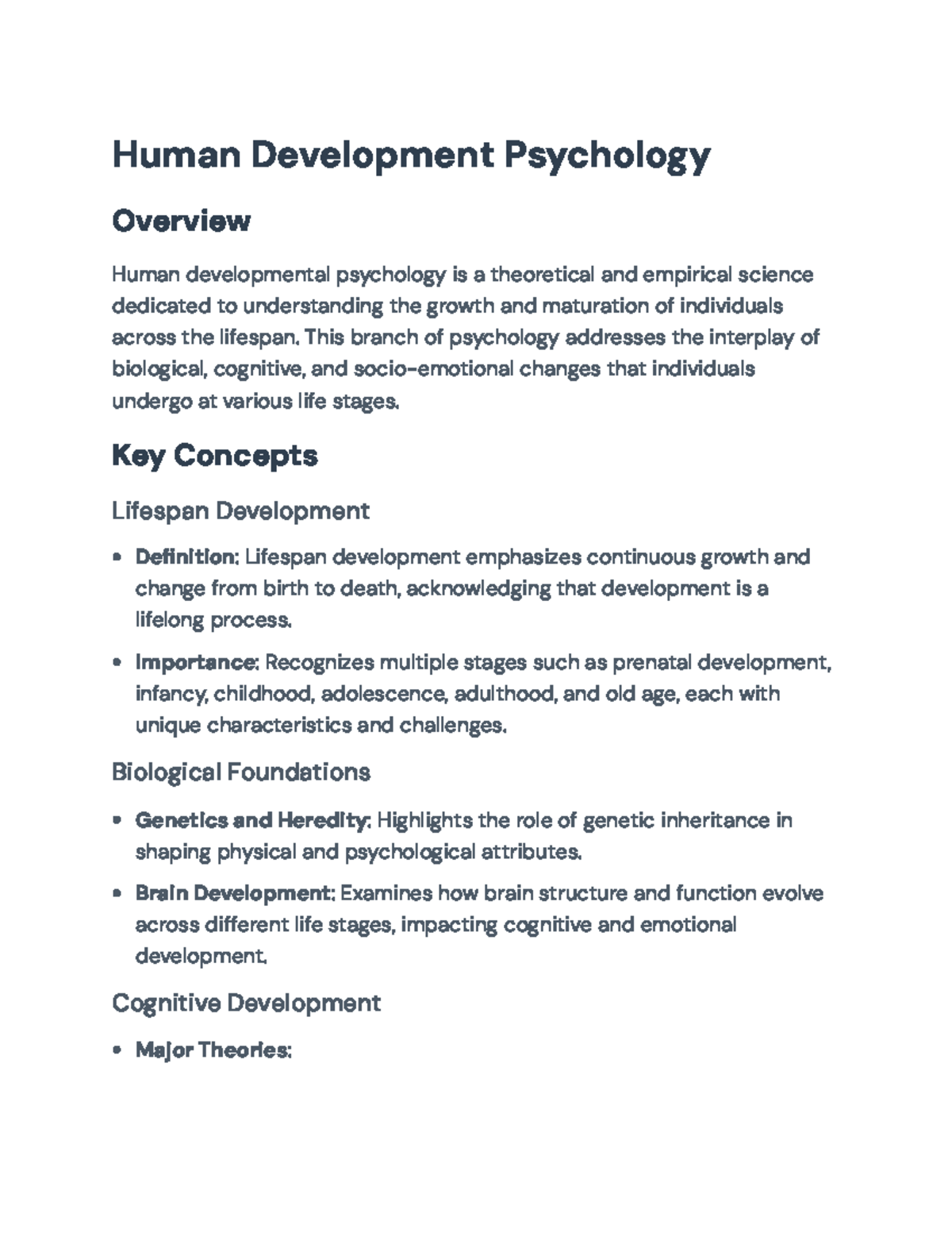 Human Development Psychology: Key Concepts and Stages Explained - Human ...