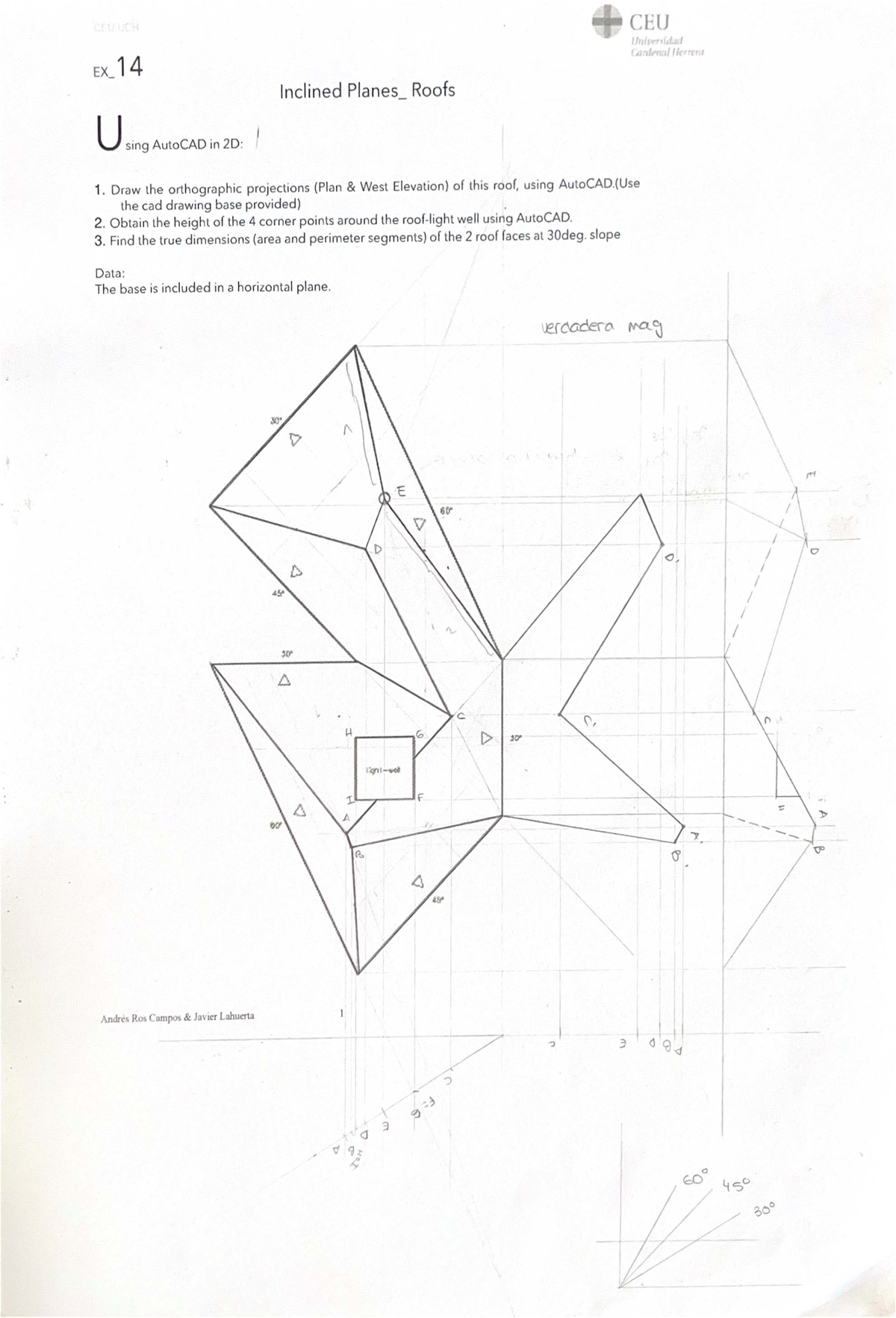 EN 14 - AutoCAD 2D: Orthographic Projections & Measurements - Studocu