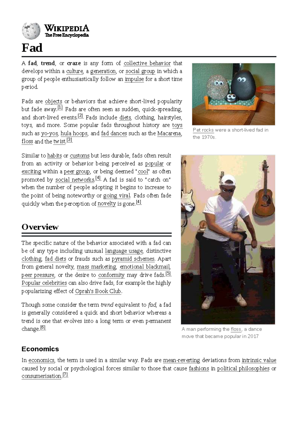 The Dynamics of Fads and Their Impact on Collective Behavior - Studocu