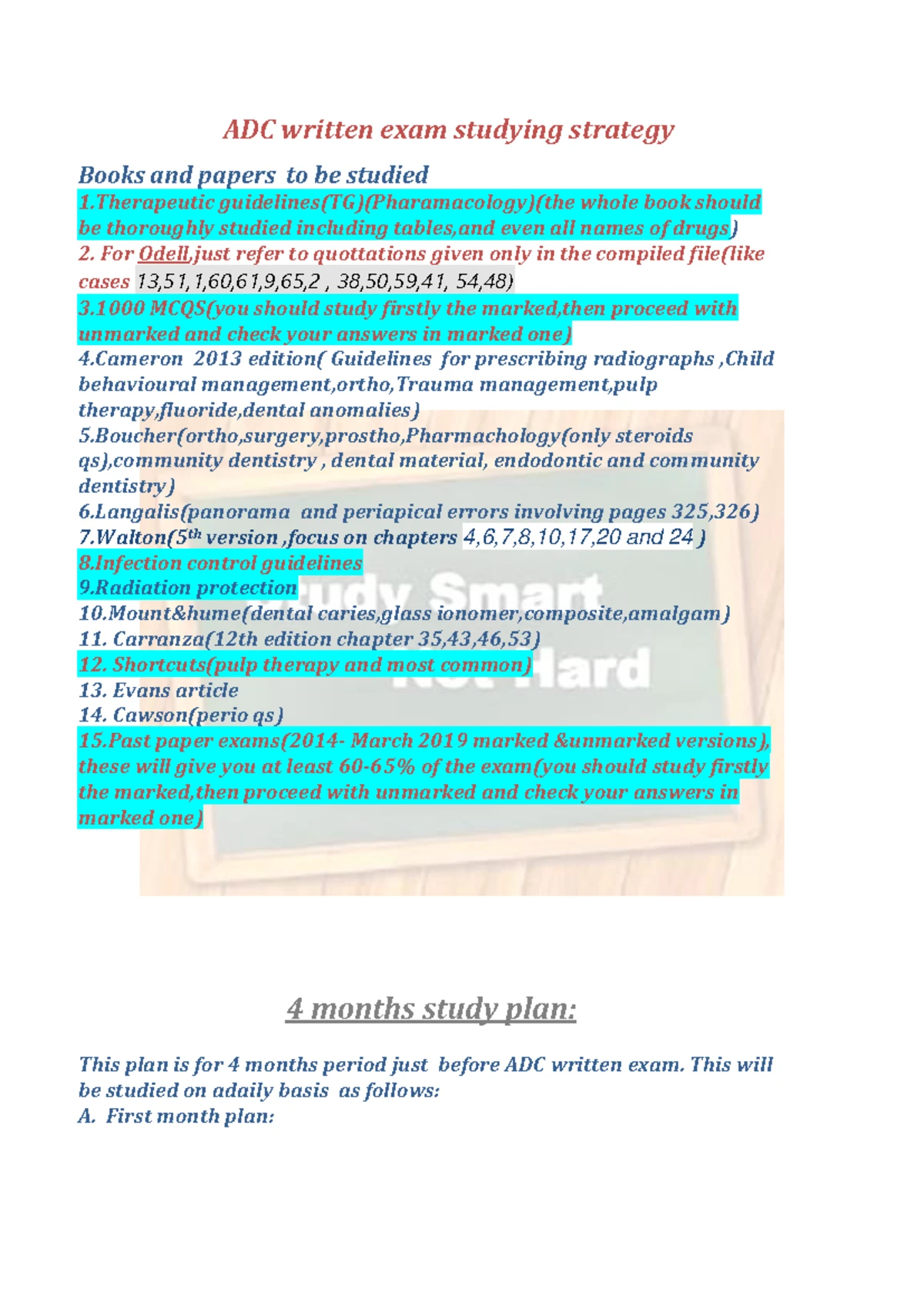 ADC Prep - Comprehensive MCQ Bank and Study Notes for Success - Studocu