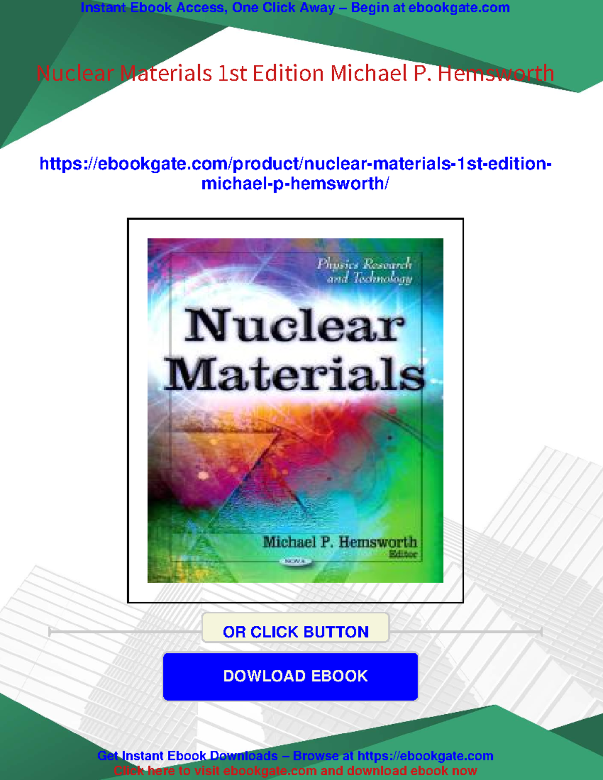 Nuclear Materials: Research Insights and Innovations in 1st Edition ...