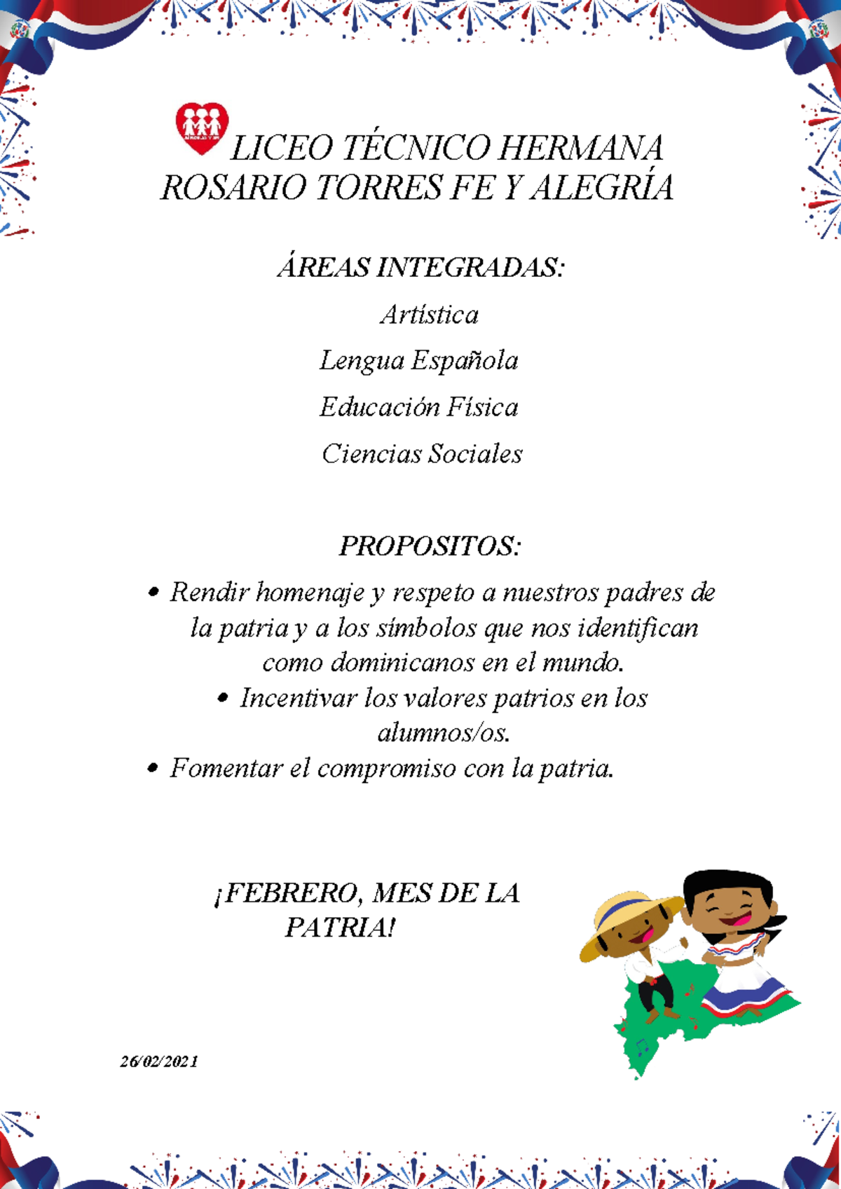 Homenaje a la Patria: Propuestas para el Mes de la Patria - Studocu