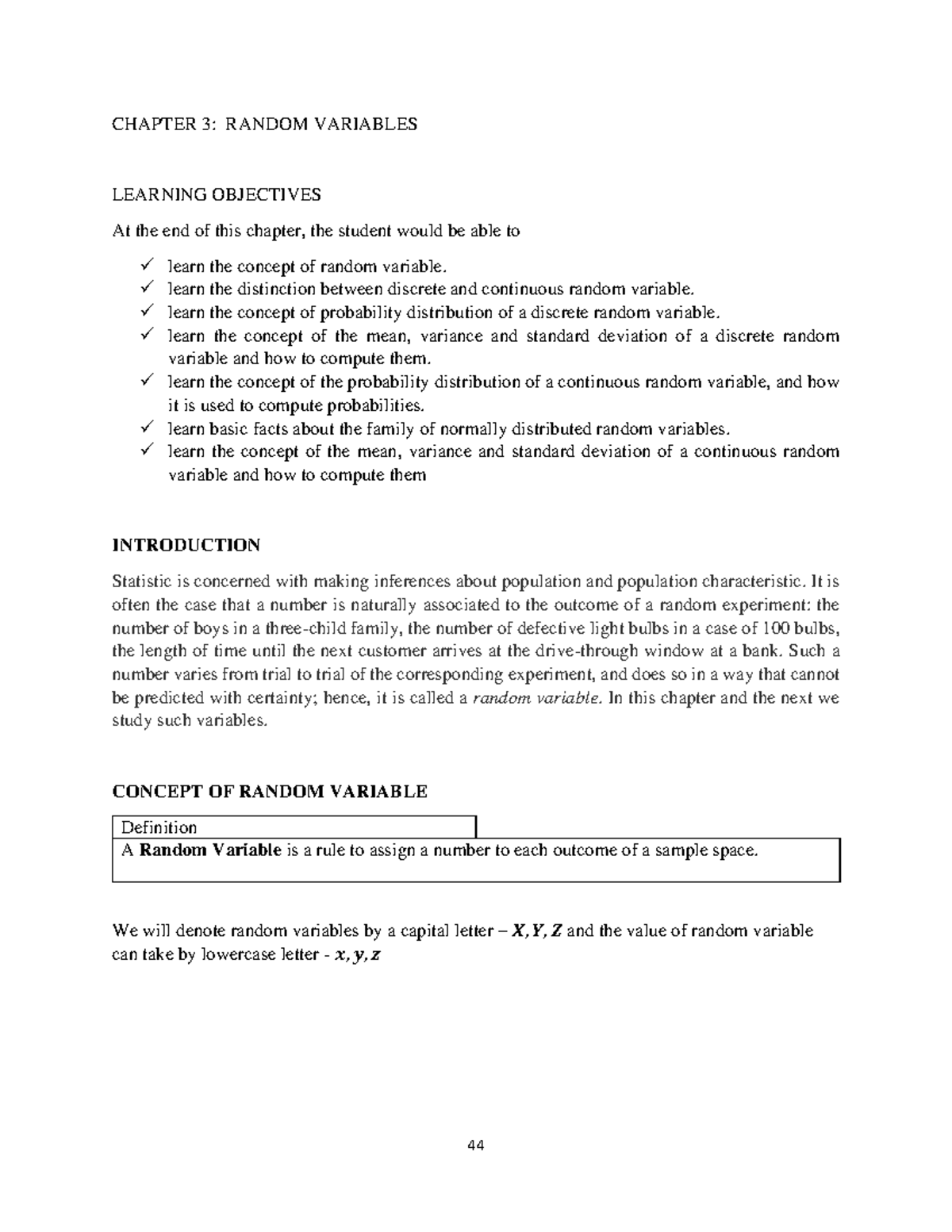 CHAPTER 3: RANDOM VARIABLES AND PROBABILITY DISTRIBUTIONS - Studocu