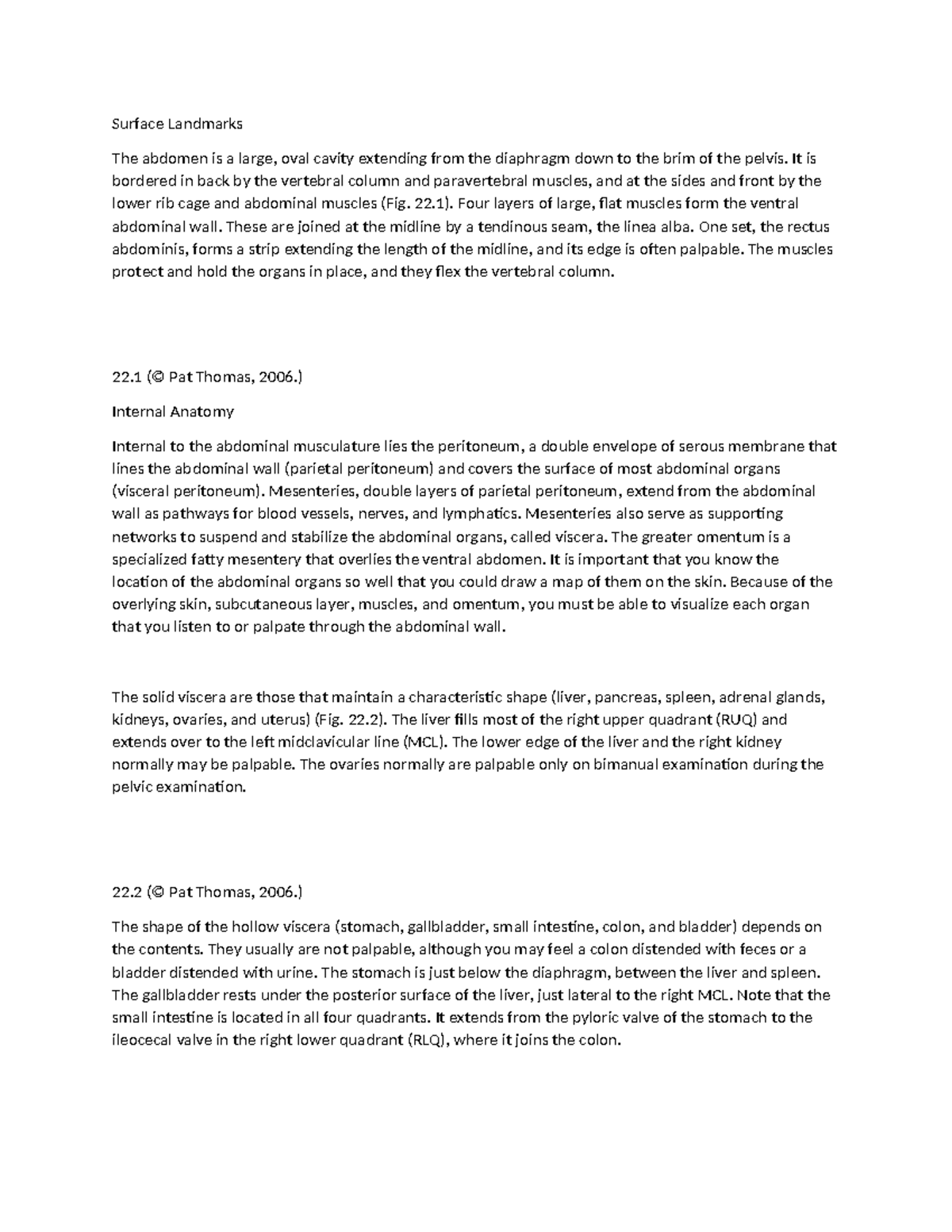 Clinical Assessment of Abdominal Disorders: Case Studies & Findings ...