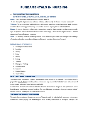 CHN 101: Summary of Maternal and Child Health Nursing Concepts - Studocu