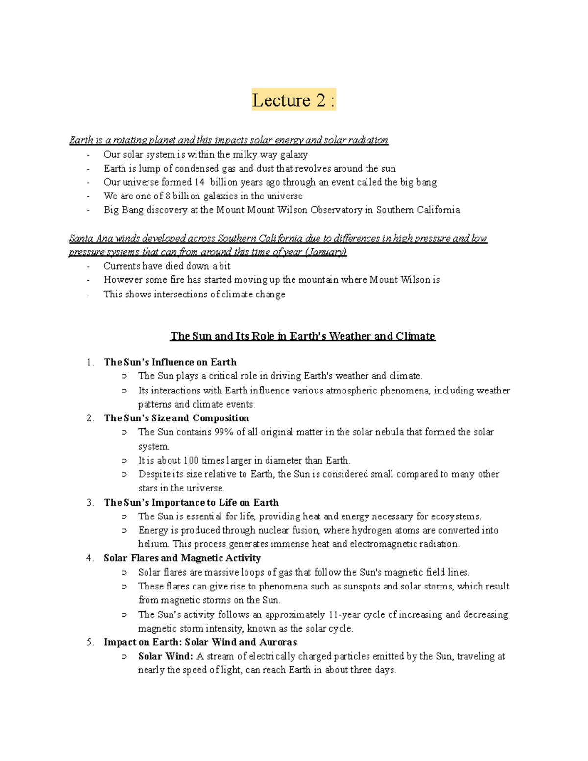 GEOS V 102 Week 1 Jan 10 - Lecture 2 - Lecture 2 : Earth is a rotating ...