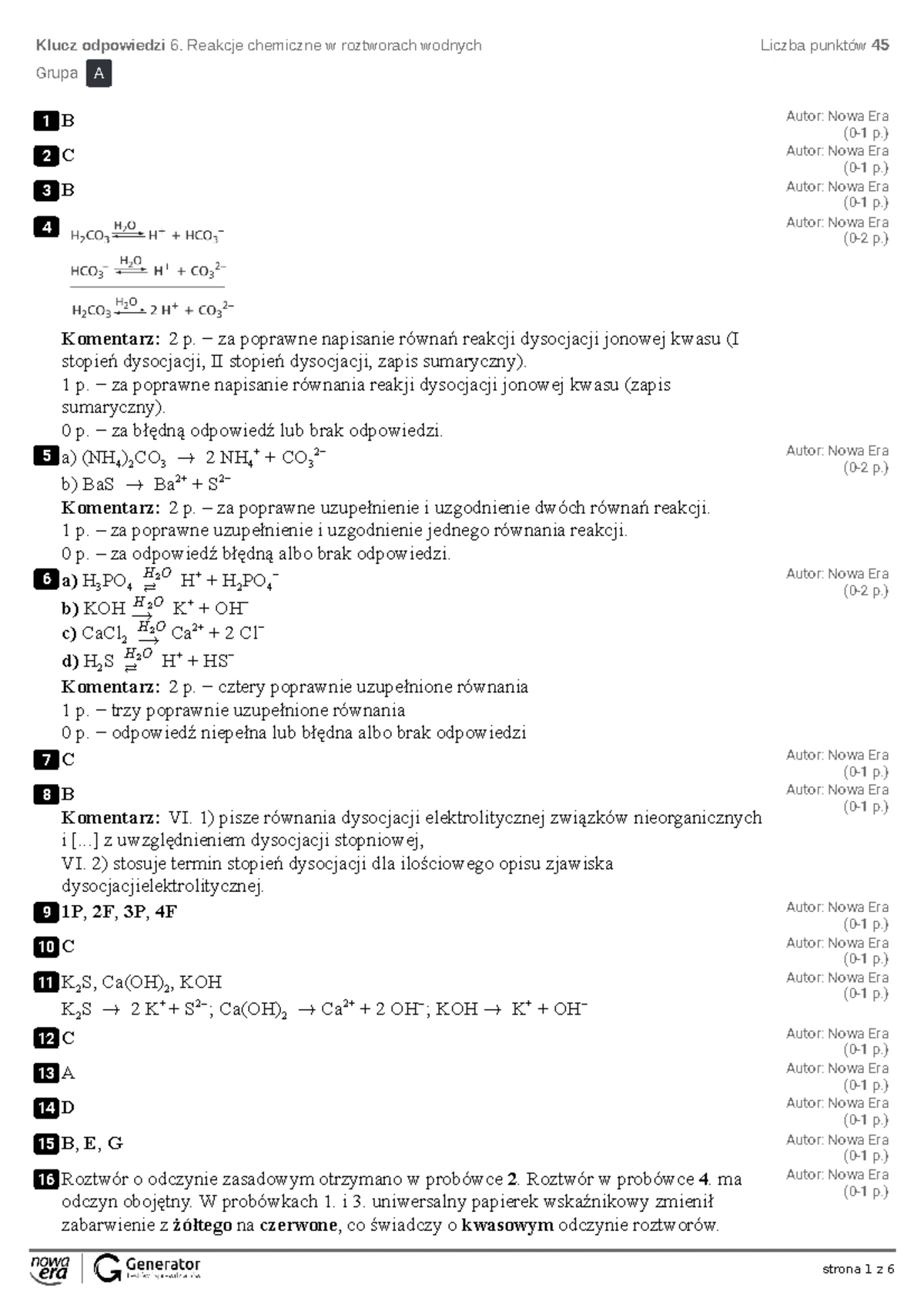 Zrodla Energii Sprawdzian Z Chemii 1 Zawodowka www.studocu.com