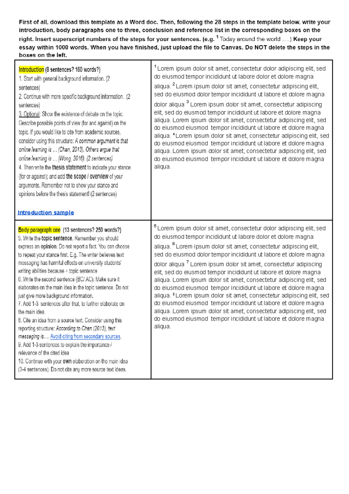 EAP1 Final Draft template - Introduction sample 1 Lorem ipsum dolor sit ...