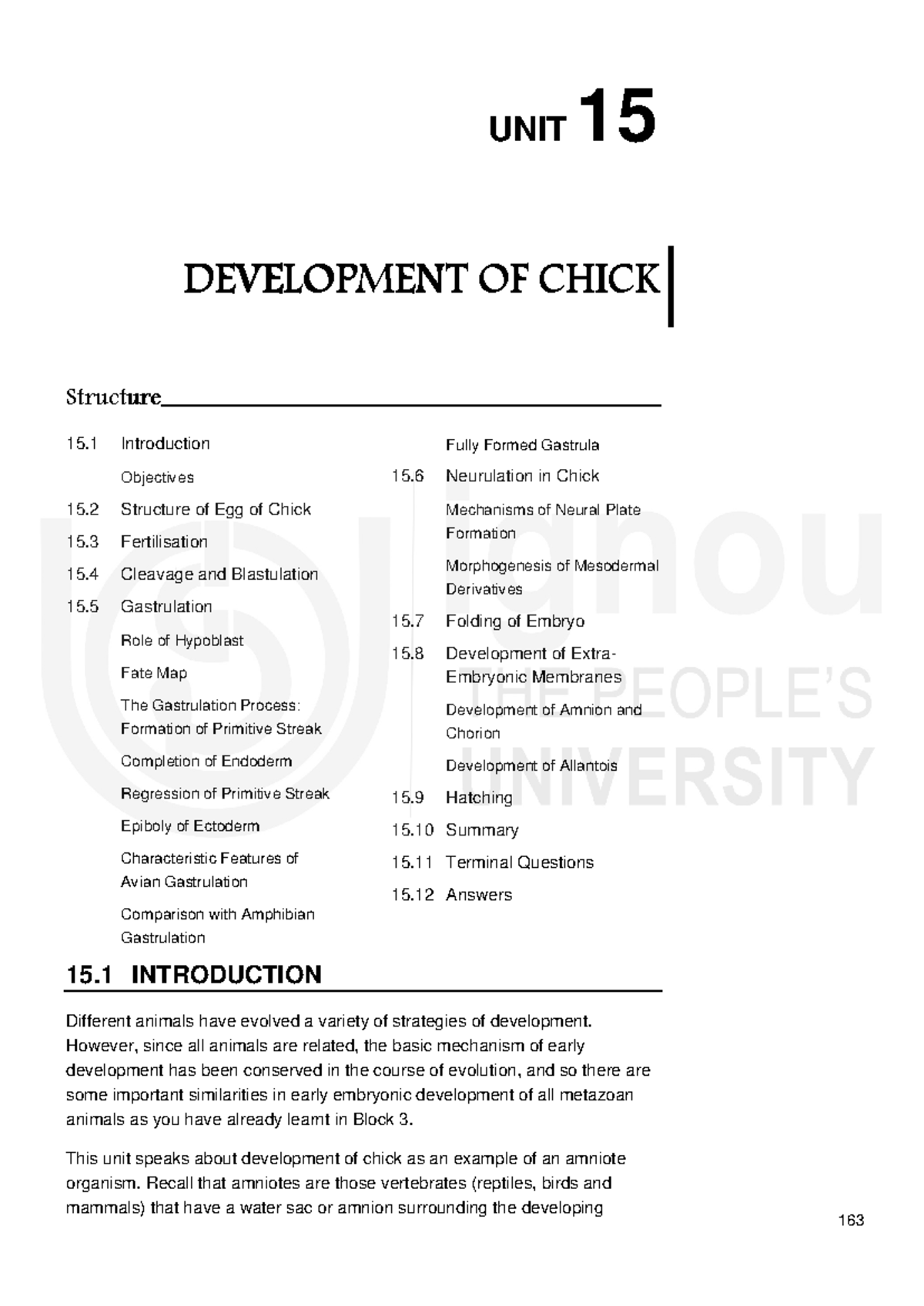 Unit 15: Development of Chick - Embryogenesis and Gastrulation Insights ...