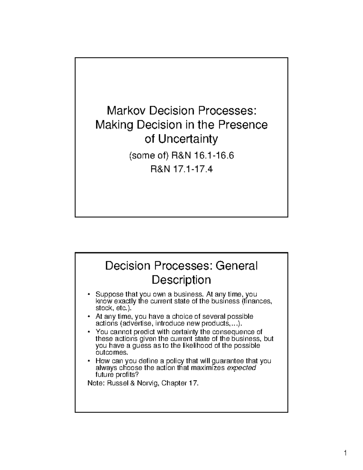 Markov Decision Processes (MDP): Decision-Making Under Uncertainty ...