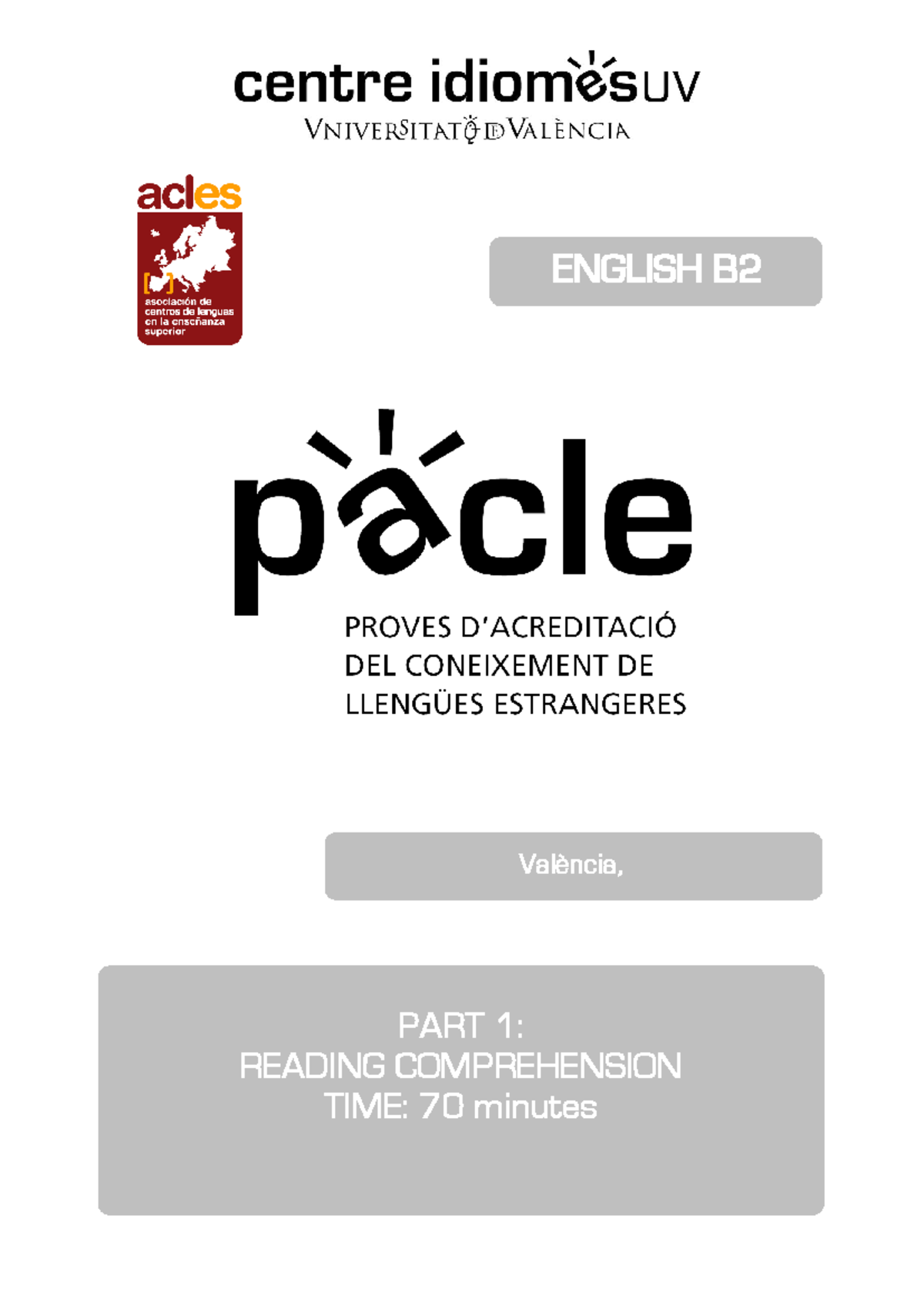 B2 Reading Comprehension Notes for English B Final Exam - Studocu