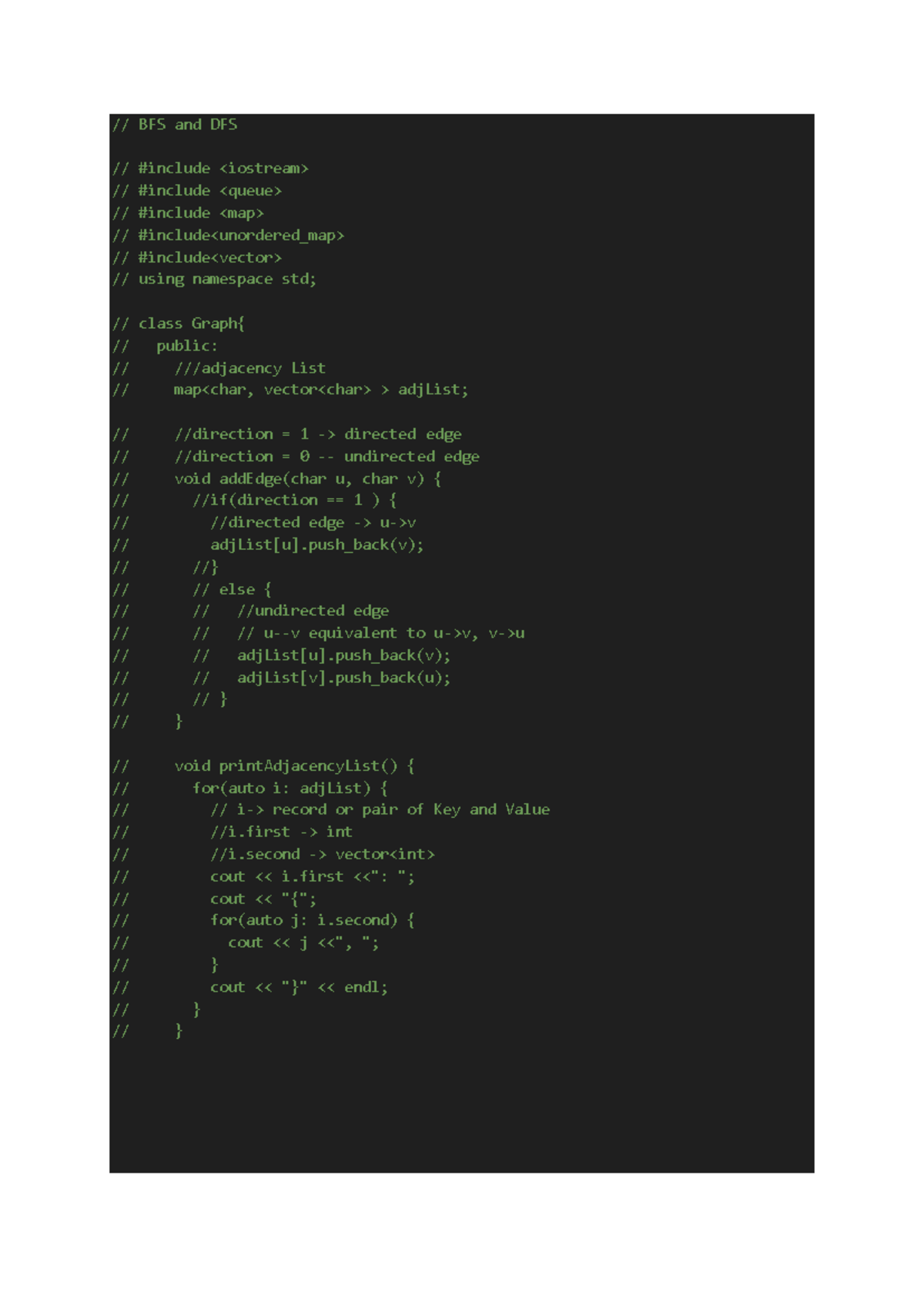 Graph Algorithms Code - BFS, DFS, Cycle Detection & More - Studocu