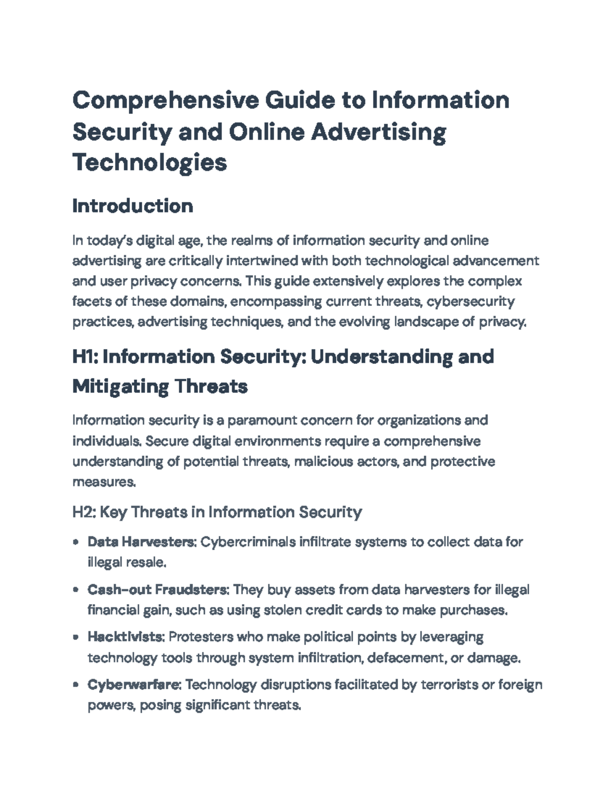 Comprehensive Guide on Information Security and Online Advertising Tech ...