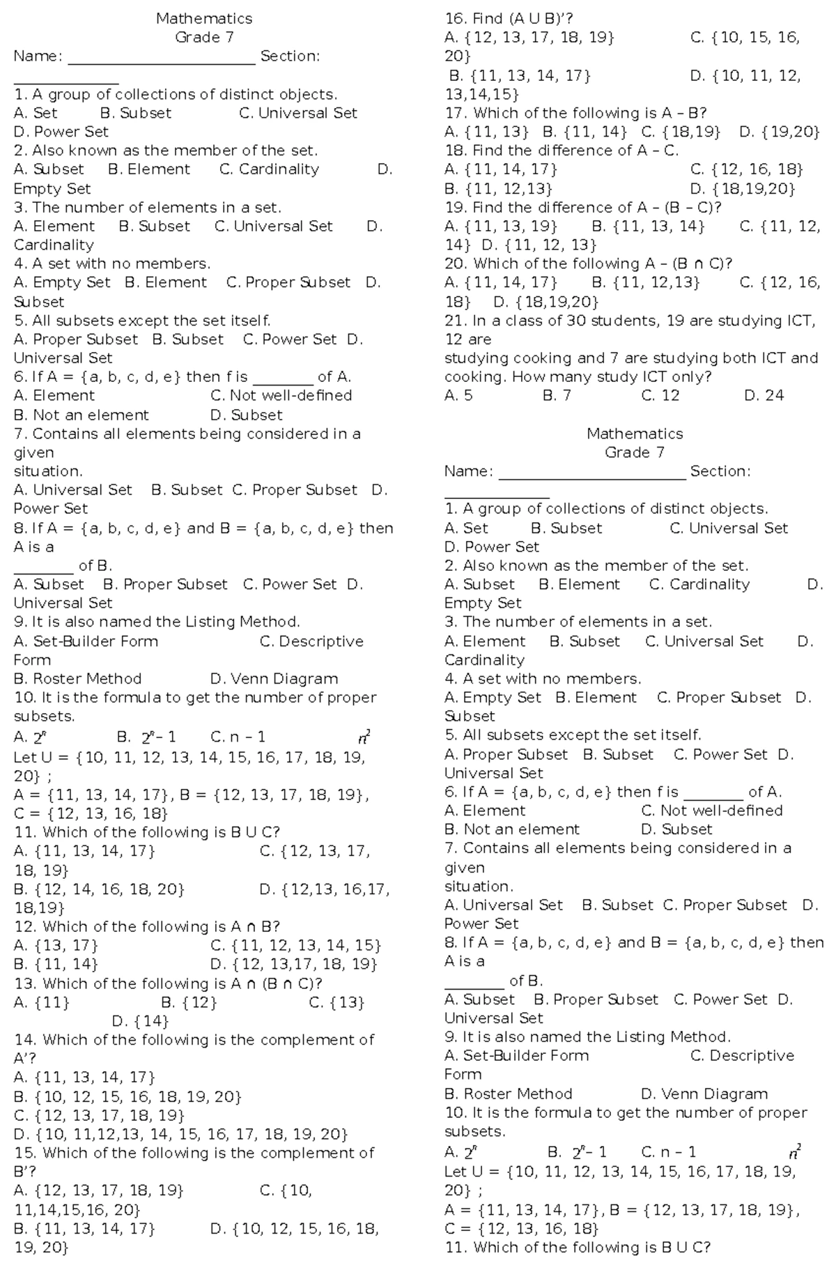 MAT 7 Chapter 1 Quiz - Understanding Polygons and Angles - Studocu